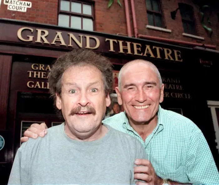 Framed Print : Tommy Cannon and Bobby Ball comedians August 1999 January 28th of comedy duo