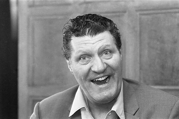Tommy Cooper seen here in the bar of The New Theatre, Oxford. 22nd March 1972