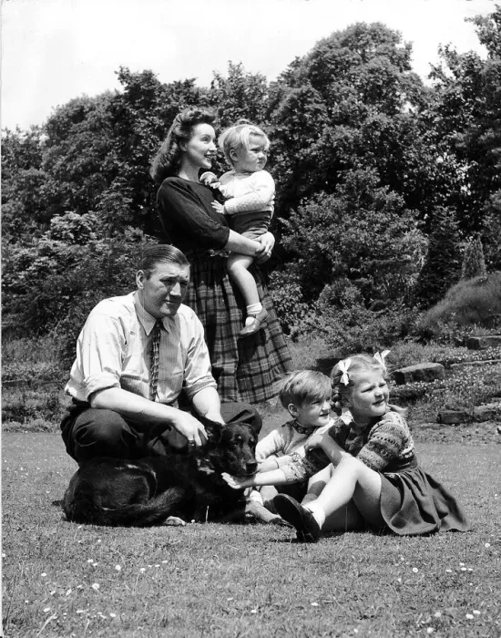 Framed Print : Tommy Farr Welsh Heavyweight Boxer with his wife and family Framed Print : Tommy Farr Welsh Heavyweight Boxer with his wife and family