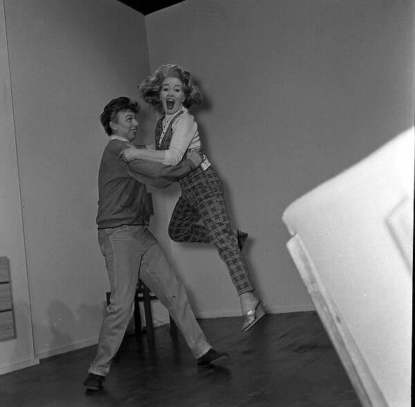 Tommy Steele singer  /  actor January 1963 with Marion Ryan in rehearsal for the film Its