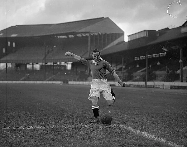 Tommy Walker - Chelsea Football Player Circa 1946. With the football