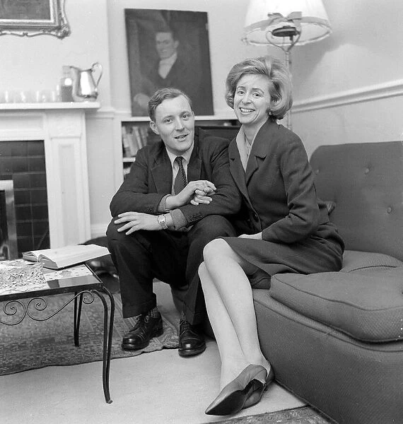 Tony Benn March 1961 Labour MP and Wife Caroline Benn at home Mirrorpix