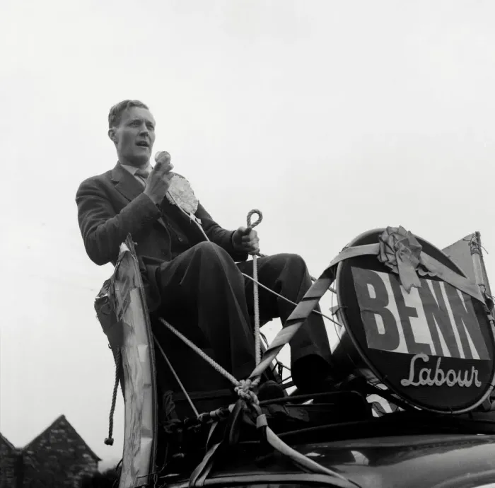 Framed Print : Tony Benn, Member of Parliament for Bristol South East, General Election Campaign 1955