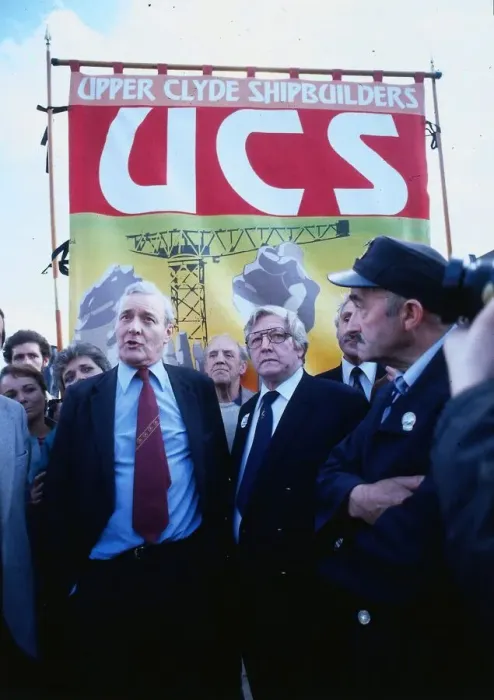 Framed Print : Tony Benn Upper Clyde Shipbuilders September 1982 labour MP attends anyi Margaret Framed Print : Tony Benn Upper Clyde Shipbuilders September 1982 labour MP attends anyi Margaret