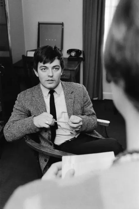Framed Print : Tony Blackburn, the 22 year old Disc Jockey, attending a meeting at Radio Luxembourg