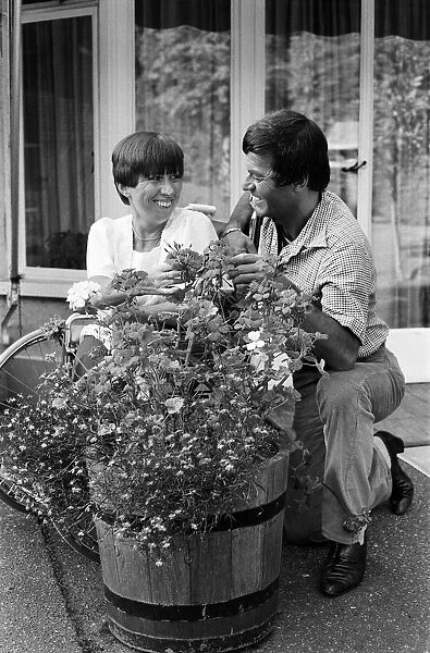 Tony Blackburn at home with his sister Jacqueline. 3rd September 1980