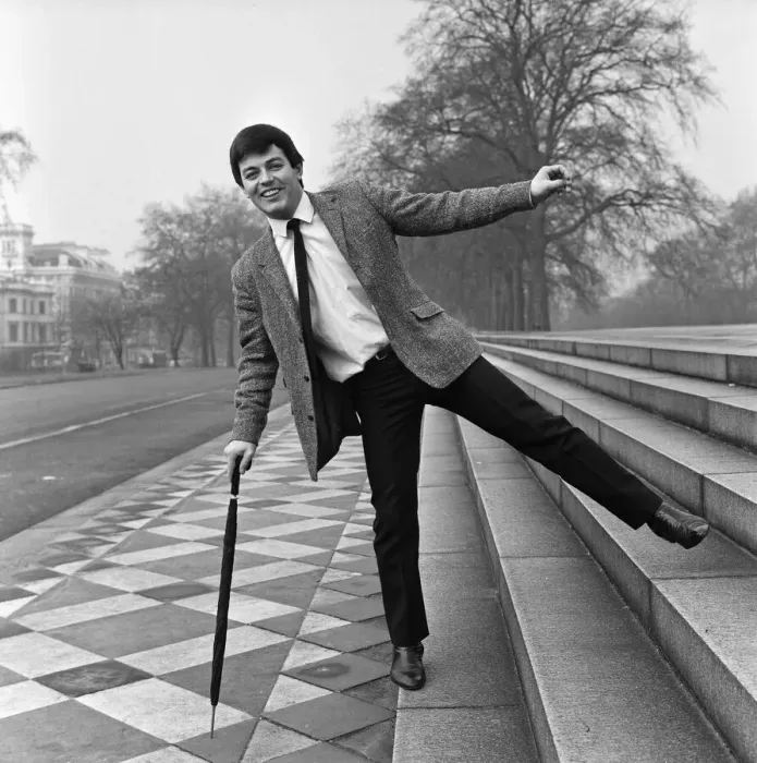 Framed Print : Tony Blackburn, Radio One disc jockey, pictured in Hyde Park, London. 20th February 1968 Framed Print : Tony Blackburn, Radio One disc jockey, pictured in Hyde Park, London. 20th February 1968