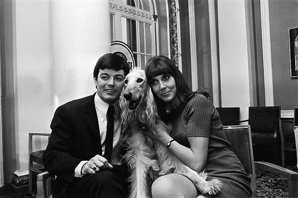 Tony Blackburn with singer Anita Harris. 3rd January 1968