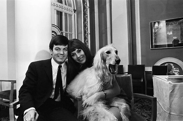 Tony Blackburn with singer Anita Harris. 3rd January 1968