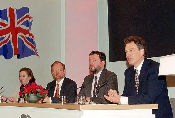 Tony Blair, David Blunkett, Margaret Becket - Labour Party MPs politicians at Labour