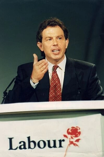 Tony Blair delivering speech as new leader of Labour party - July 1994