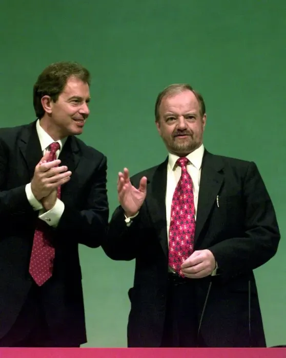 Framed Print : Tony Blair and Foreign Secretary Robin Cook October 1997 at the Labour Party Conference Framed Print : Tony Blair and Foreign Secretary Robin Cook October 1997 at the Labour Party Conference