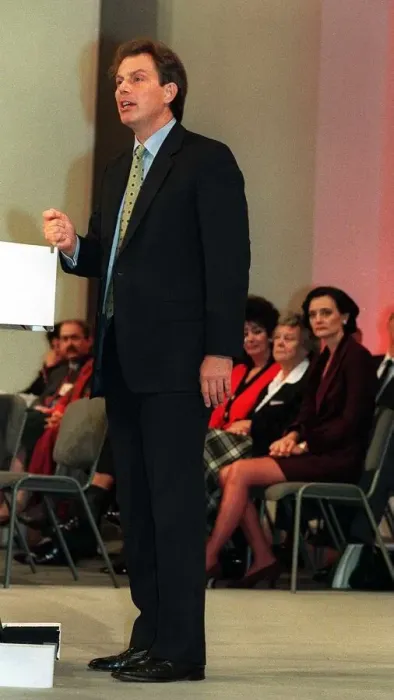 Framed Print : Tony Blair Labour Leader MP giving his keynote speech at the Labour Party Conference with Framed Print : Tony Blair Labour Leader MP giving his keynote speech at the Labour Party Conference with