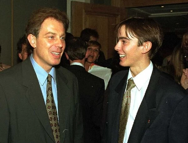 Tony Blair Labour Leader MP at the Grand Hotel Daily Mirror Reception meeting 17 year old
