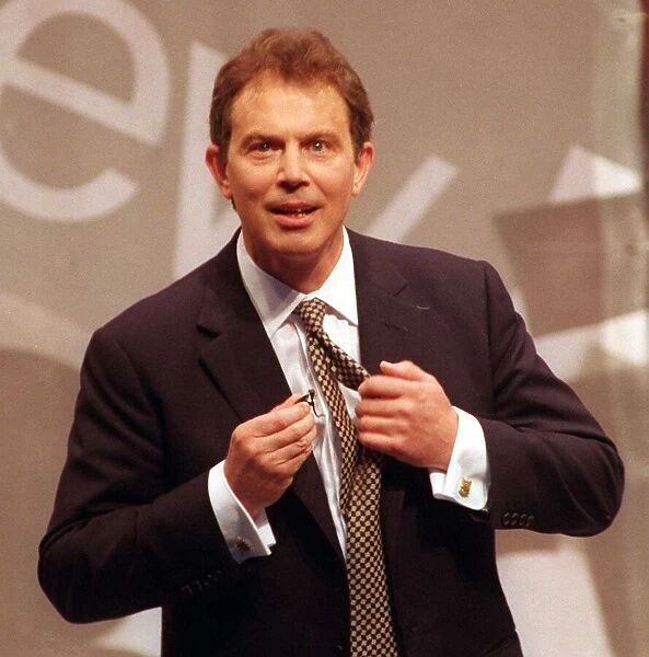 Tony Blair at the Labour Party roadshow Usher Hall Edinburgh. April 1997