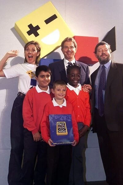 Tony Blair MP and Carol Vorderman and David Blunkett September 1999