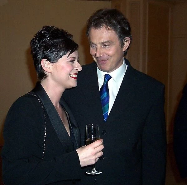 Tony Blair MP Prime Minister April 1999 at the Mirror sponsored Labour gala dinner at