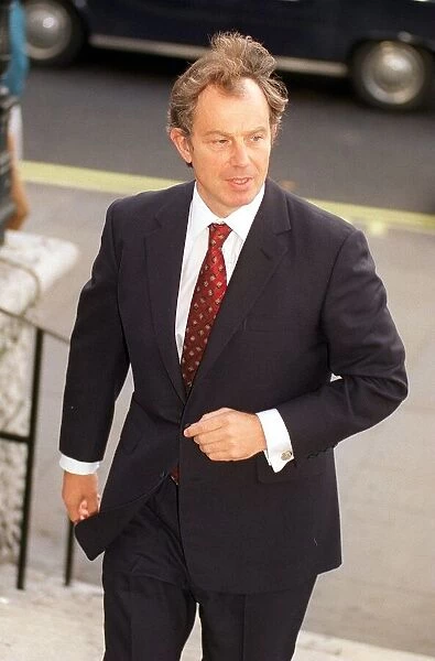 Tony Blair MP Prime Minister October 1998 attending the Sir David English memorial