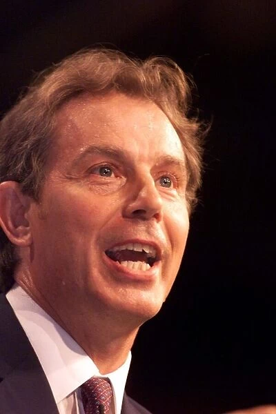Tony Blair MP Prime Minister September 1999 delivers his keynote speech