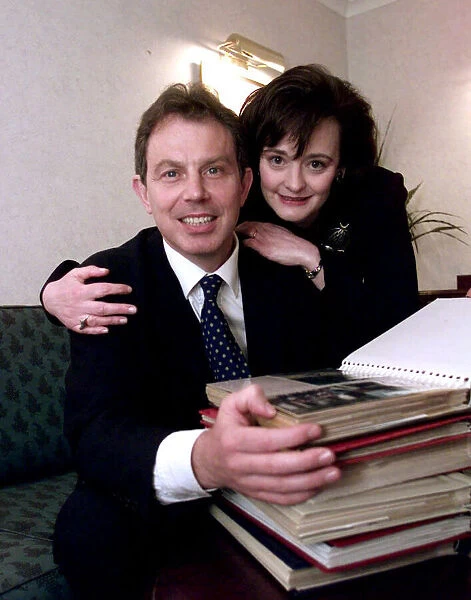 Tony Blair MP and wife Cherie Blair. April 1997