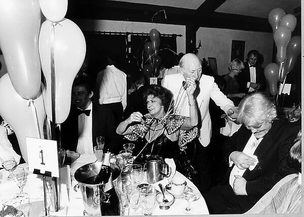 Tony Blair at party with actress Pat Phoenix and husband Tony Booth