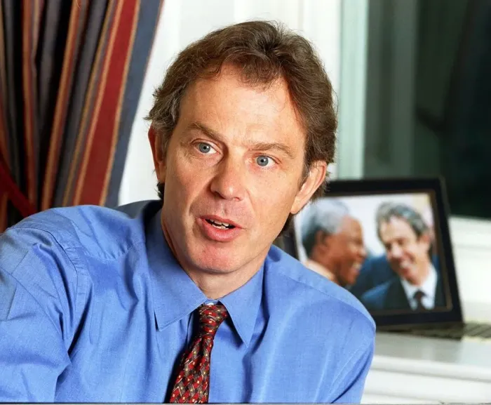 Framed Print : Tony Blair Prime Minister of Britain January 1999 is pictured during an interview Framed Print : Tony Blair Prime Minister of Britain January 1999 is pictured during an interview
