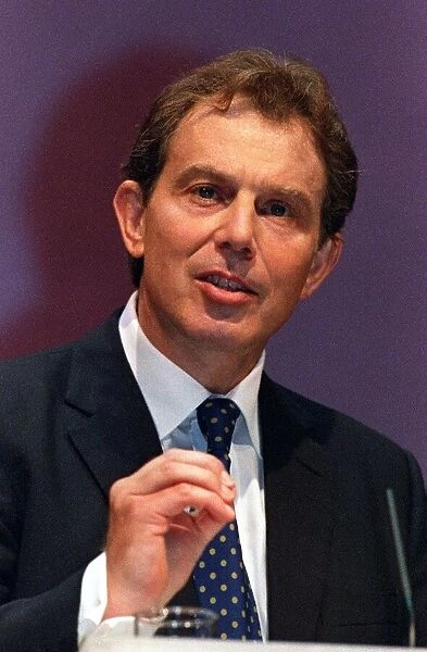 Tony Blair Prime Minister at Labour Party Conference September 1997 at Brighton