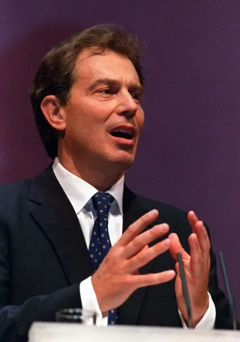 Framed Print : Tony Blair Prime Minister at Labour Party Conference September 1997 at Brighton
