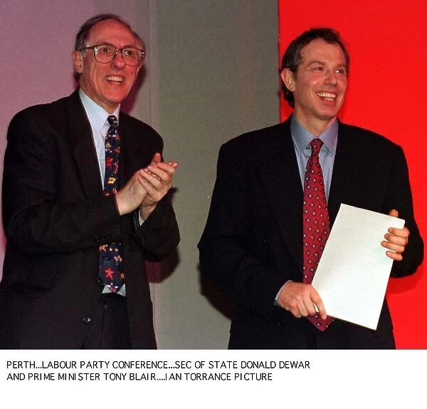 Tony Blair Prime MInister March 1998 Perth Scottish Labour Party conference with