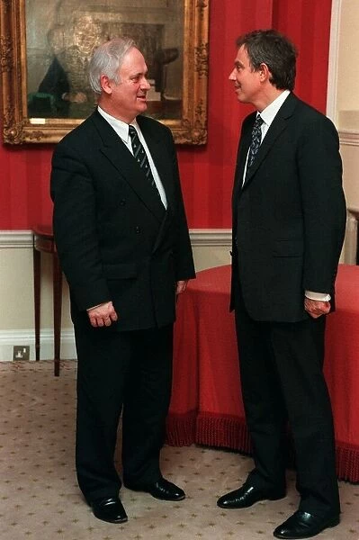 Tony Blair Prime Minister March 98 With Irish Prime Minister Bertie Ahere