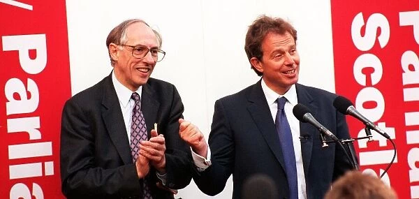 Tony Blair Prime Minister September 1997 with Scottish Secretary Donald Dewar in
