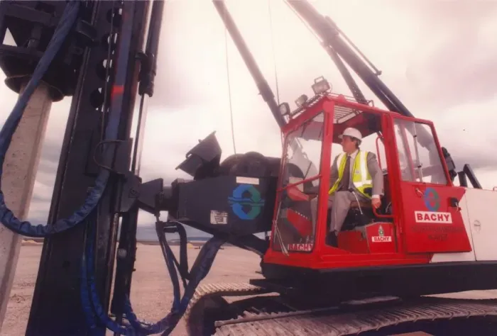 Framed Print : Tony Blair starts work on the new Northumbrian Water sludge plant on Teesside