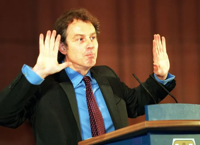 Framed Print : Tony Blair at Strathclyde University November 1998 Framed Print : Tony Blair at Strathclyde University November 1998