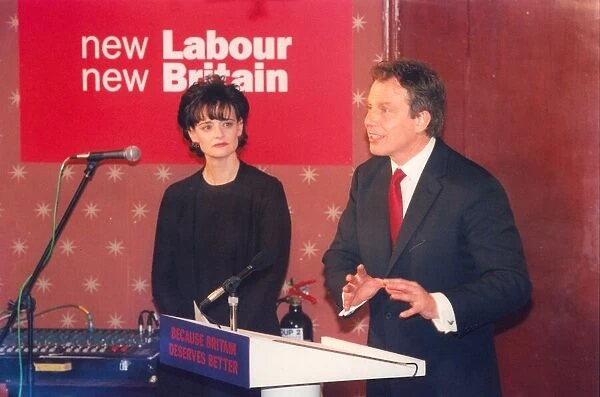 Tony Blair with wife Cherie