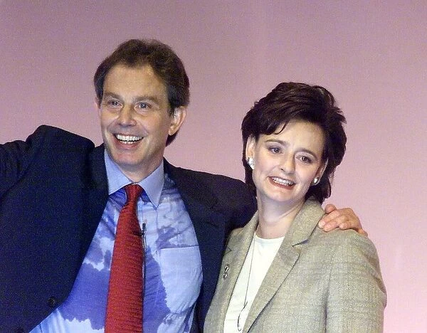 Tony Blair with wife Cherie during the Labour Party Conference in September 2000
