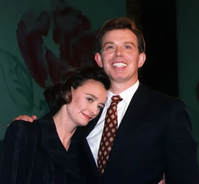 Framed Print : Tony Blair with wife at the Labour Party conference