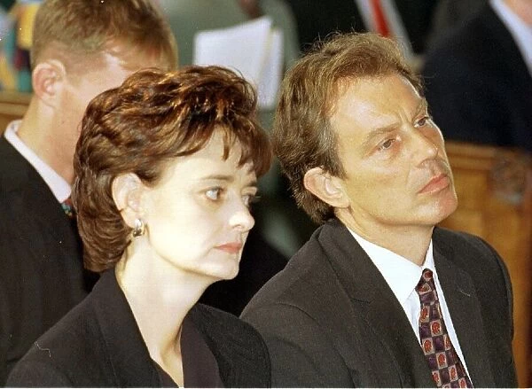 Tony and Cherie Blair at St Peters Church Brighton Sept September 1997
