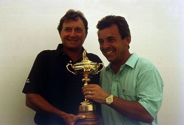 Tony Jacklin & Ray Floyd with Ryder Cup September 1989