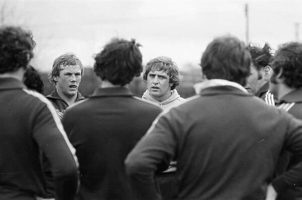 Tony Neary, England rugby player, training with the England rugby team