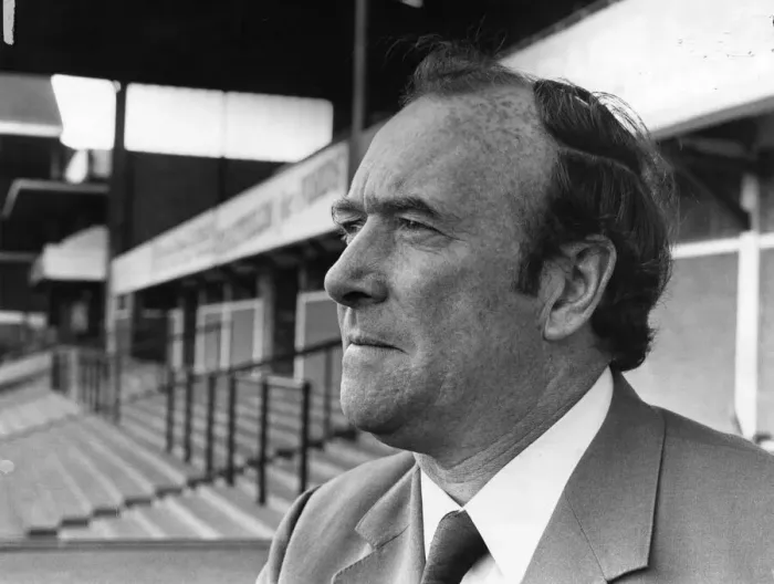 Framed Print : Tony Waddington Stoke City Manager 29th September 1974. Local Caption Football Framed Print : Tony Waddington Stoke City Manager 29th September 1974. Local Caption Football