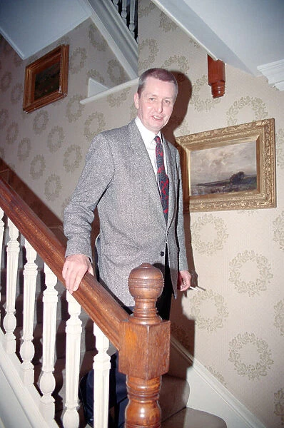 Tony Warren, creator of Coronation Street, pictured at home in 1991