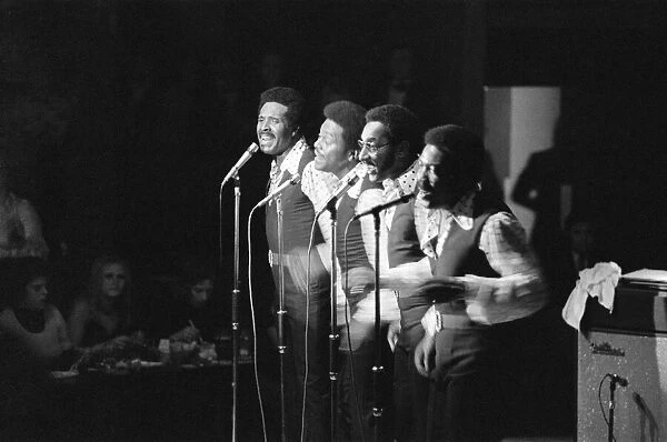 The Four Tops performing at Fiesta. Circa 1973