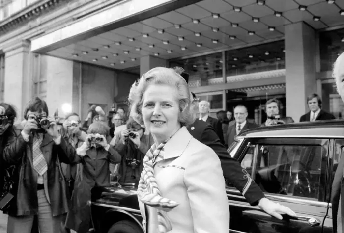 Framed Print : Tory M. P. Os at Europa Hotel to confirm Mrs. Margaret Thatcher as Leader of the party