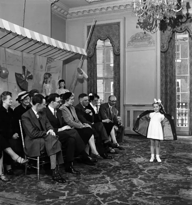 Framed Print : Tots to Teenage'fashion Show. June 1952 C3056 Framed Print : Tots to Teenage'fashion Show. June 1952 C3056