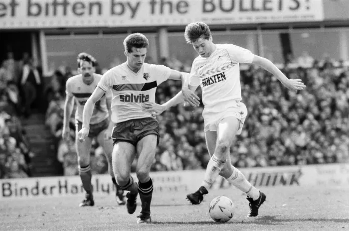 Framed Print : Tottenham 4-1 Watford, FA Cup semi final match at Villa Park, Saturday 11th April 1987