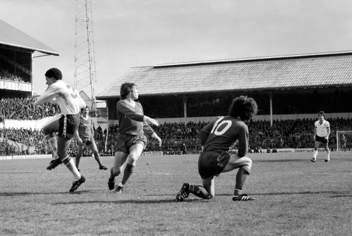 Framed Print : Tottenham Hotspur 2 v. Liverpool 0. March 1980 LF02-18-041 Local Caption Division Framed Print : Tottenham Hotspur 2 v. Liverpool 0. March 1980 LF02-18-041 Local Caption Division
