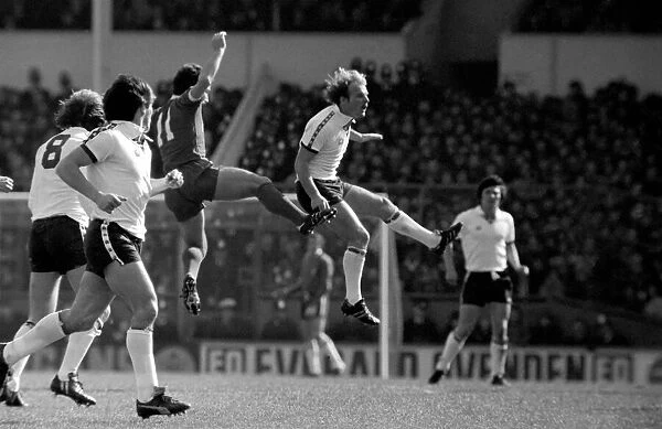 Tottenham Hotspur 2 v. Liverpool 0. March 1980 LF02-18-119 Local Caption Division