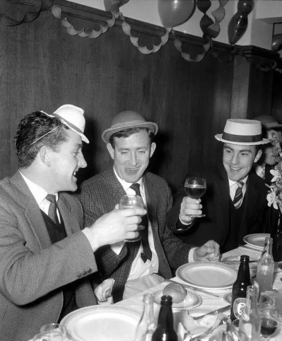 Framed Print : Tottenham Hotspur at their annual Christmas Party at White Hart Lane, London Framed Print : Tottenham Hotspur at their annual Christmas Party at White Hart Lane, London