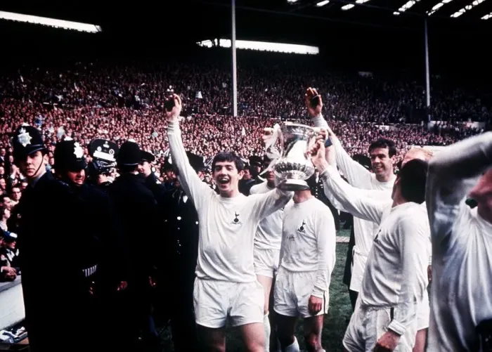 Framed Print : Tottenham Hotspur celebrate after beating Chelsea in the 1967 FA Cup Final at Wembley 2 Framed Print : Tottenham Hotspur celebrate after beating Chelsea in the 1967 FA Cup Final at Wembley 2