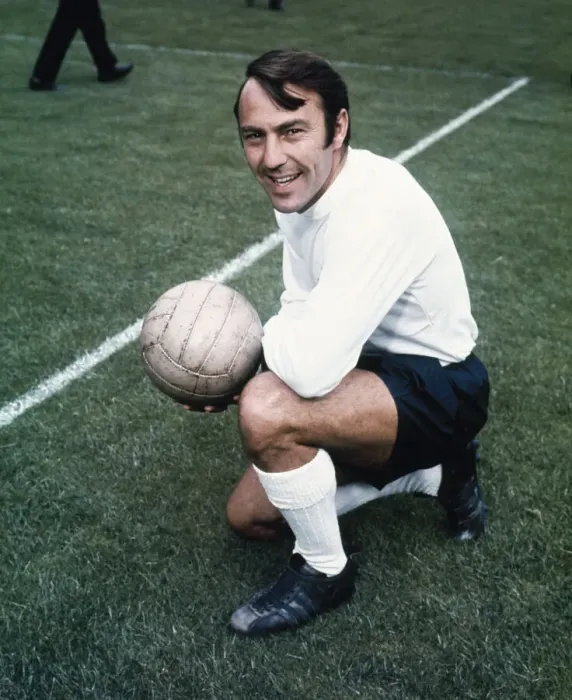 Framed Print : Tottenham Hotspur footballer Jimmy Greaves during training July 1968 Framed Print : Tottenham Hotspur footballer Jimmy Greaves during training July 1968